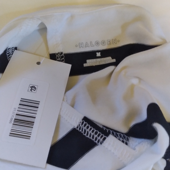 💎Halogen Black & White Back Keyhole Tank Top Sz M NWT💎 - Picture 2 of 15